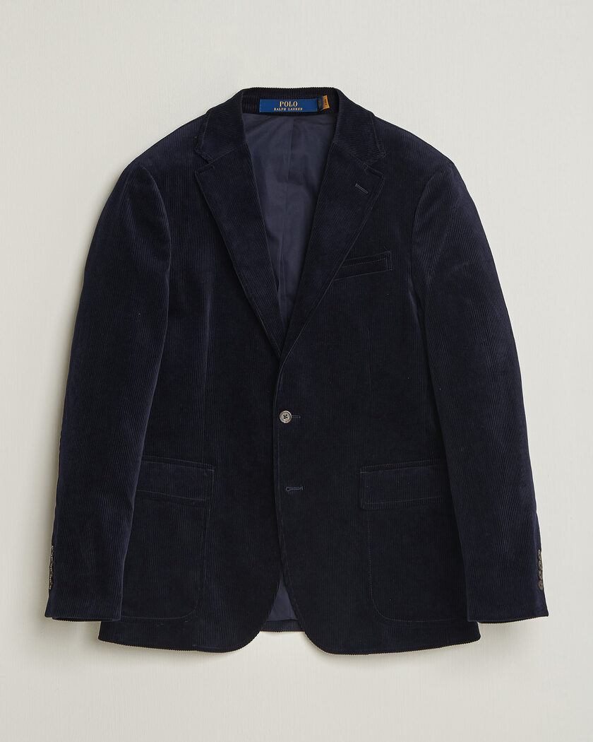 Polo Ralph Lauren Single Breasted Corduroy Sportcoat Newport Navy – Blu