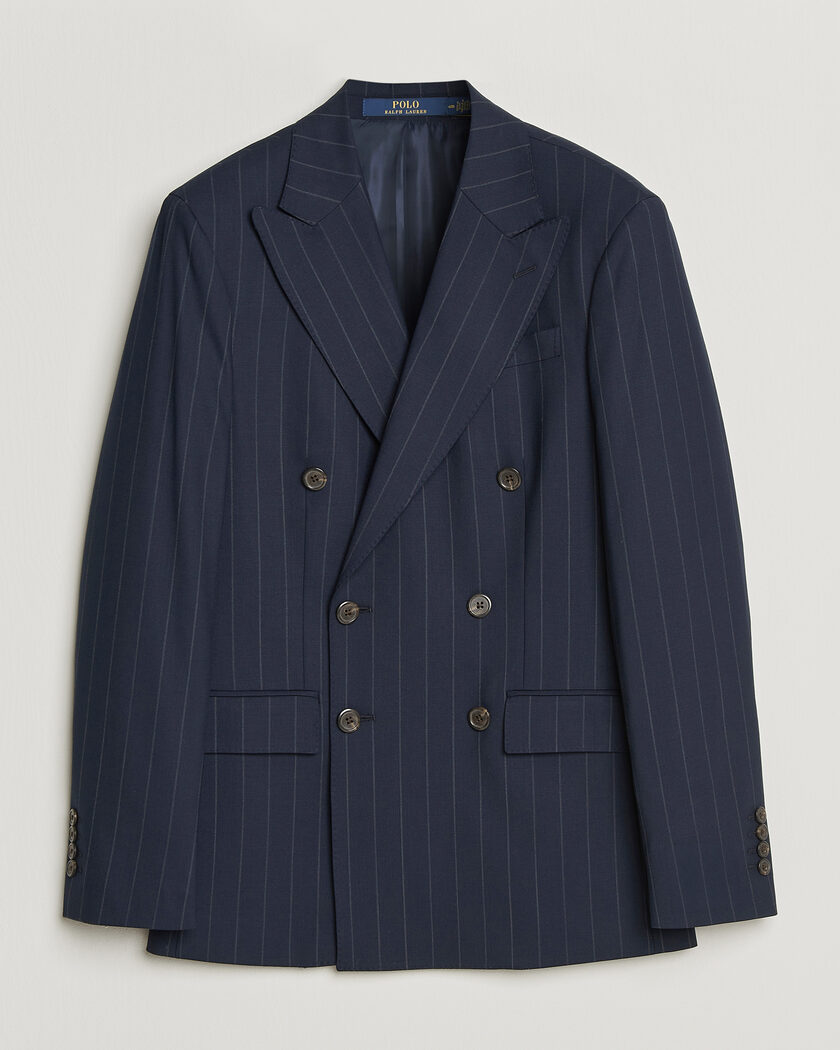 Polo Ralph Lauren Double Breasted Rope Stripe Sportcoat Navy/Grey – Blu