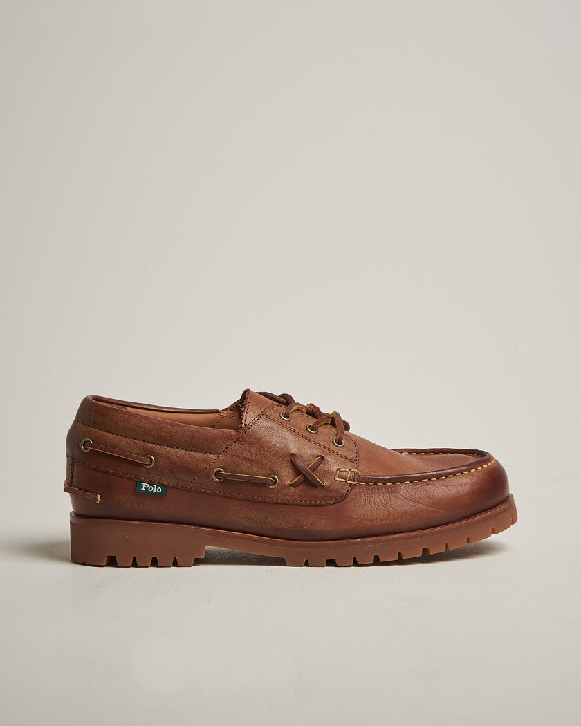 Polo Ralph Lauren Ranger Deck Boat Shoe Brown – Marrone