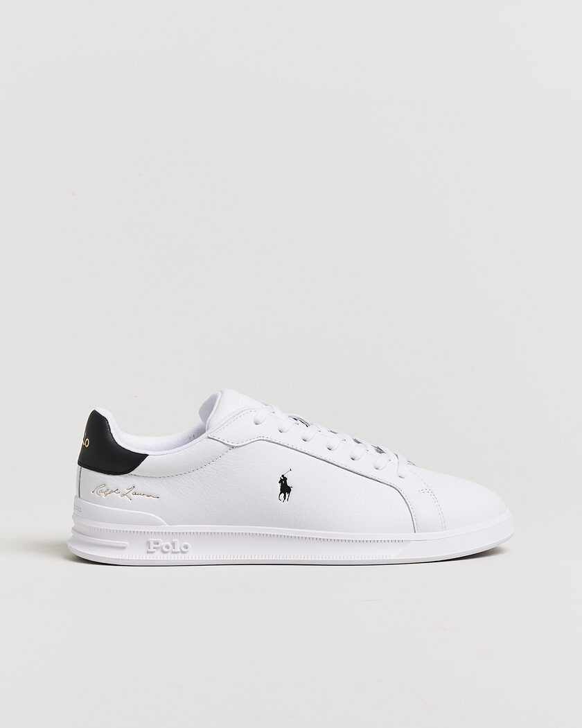 Polo Ralph Lauren Heritage Court SIG Sneakers White/Black – Bianco