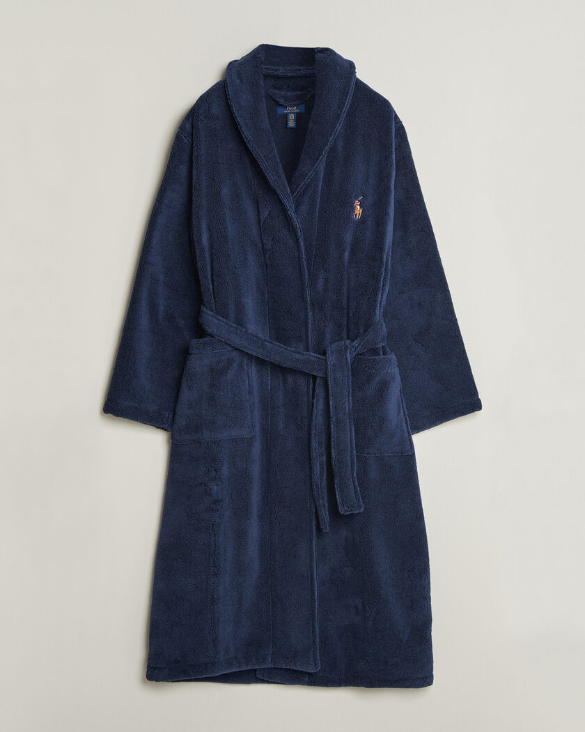 Polo Ralph Lauren Cotton Terry Robe Newport Navy – Blu