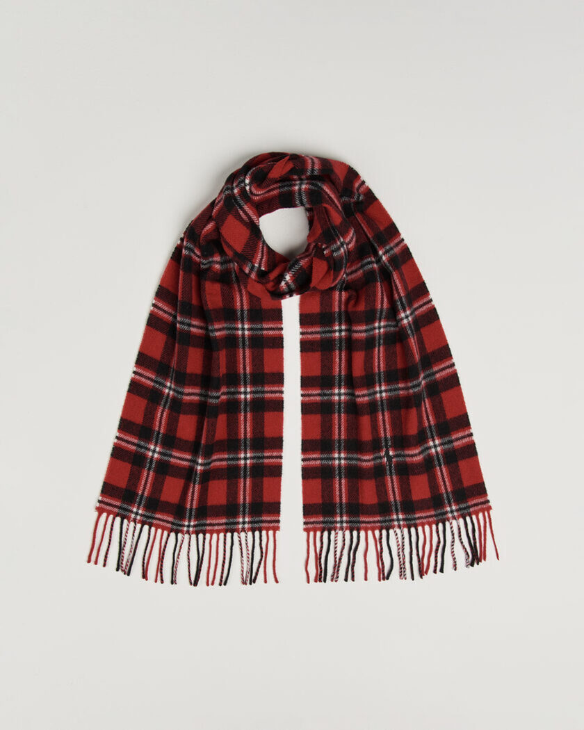 Polo Ralph Lauren Classic Wool Scarf Red/Black – Multicolore