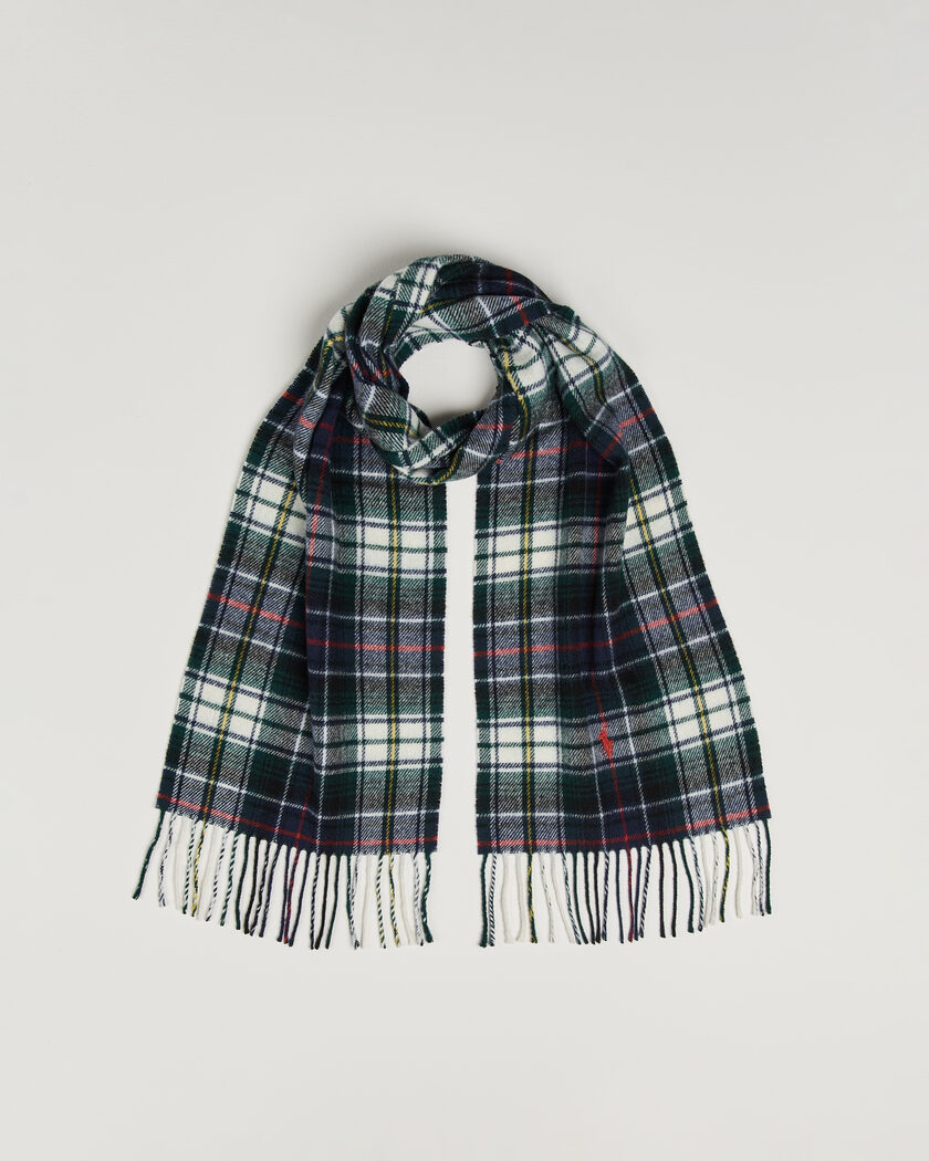 Polo Ralph Lauren Classic Wool Scarf Cream Multi – Multicolore