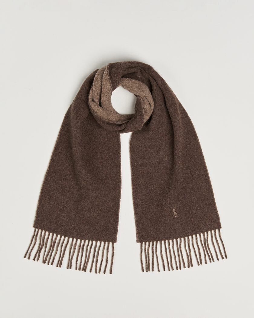 Polo Ralph Lauren Reversible Wool Scarf Nutmeg/Brown – Marrone