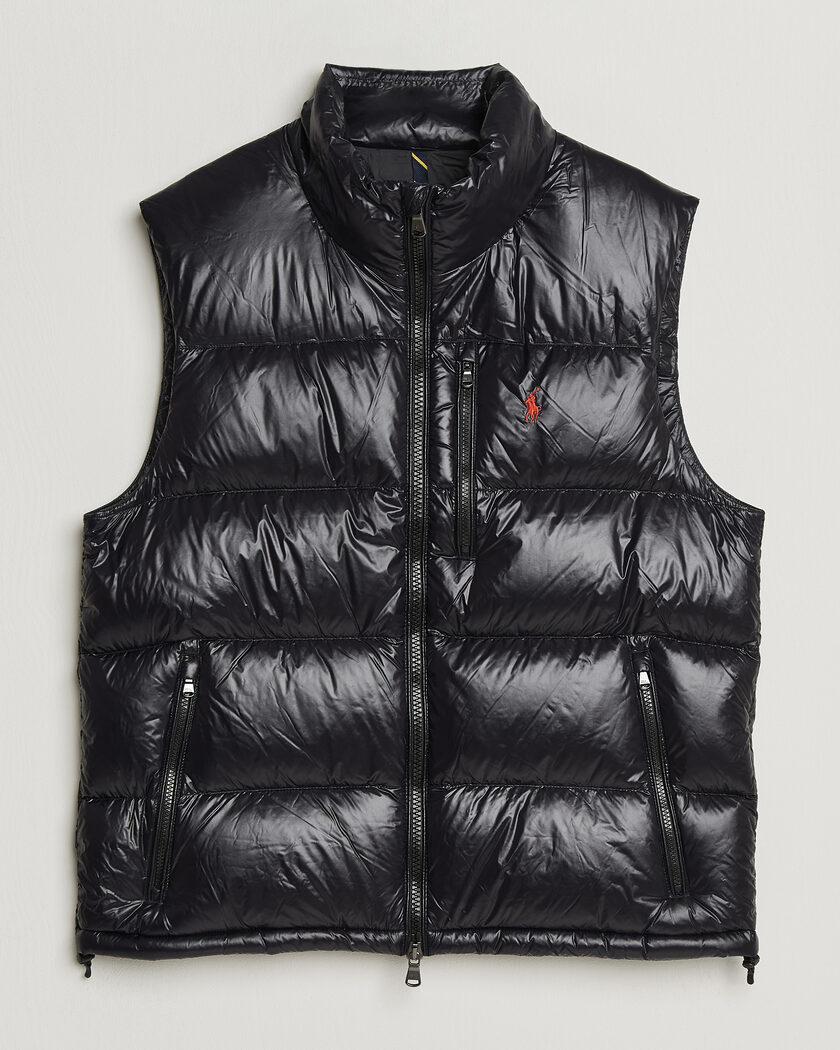 Polo Ralph Lauren Gorham Down Vest Polo Black Glossy – Nero