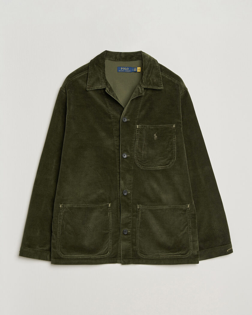 Polo Ralph Lauren Corduroy Overshirt Company Olive – Verde