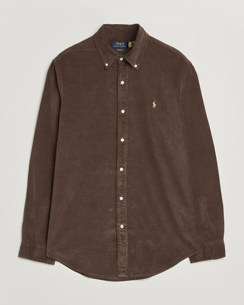 Polo Ralph Lauren Custom Fit BD Corduroy Shirt Nutmeg Brown – Marrone