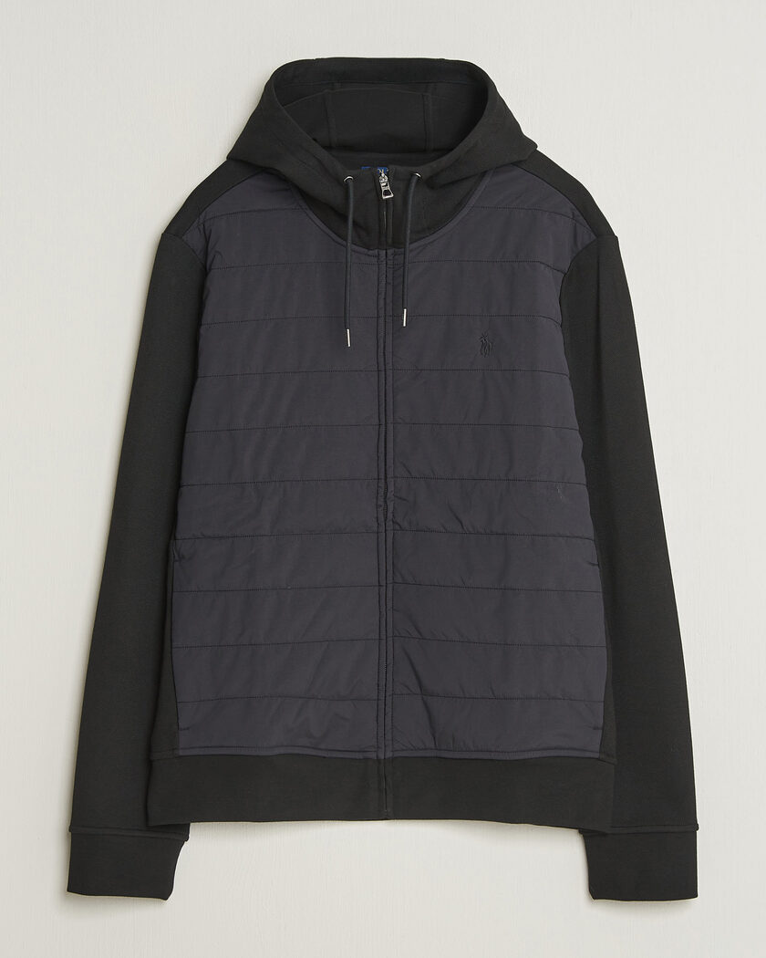 Polo Ralph Lauren Double Knitted Jaquard Full Zip Hoodie Polo Black – Nero