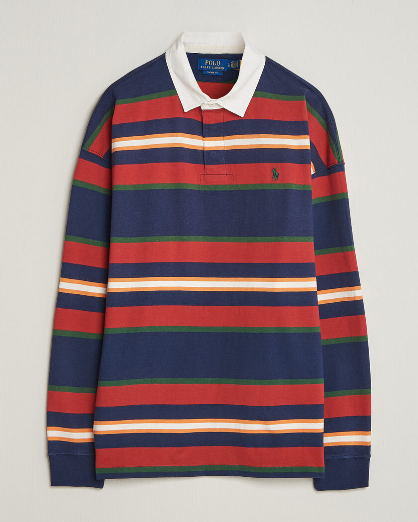 Polo Ralph Lauren Knitted Rugby Pullover Newport Navy Multi – Multicolore