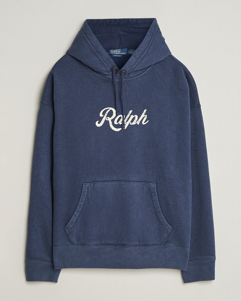 Polo Ralph Lauren Vintage Fleece Logo Hoodie Dark Cobalt – Blu