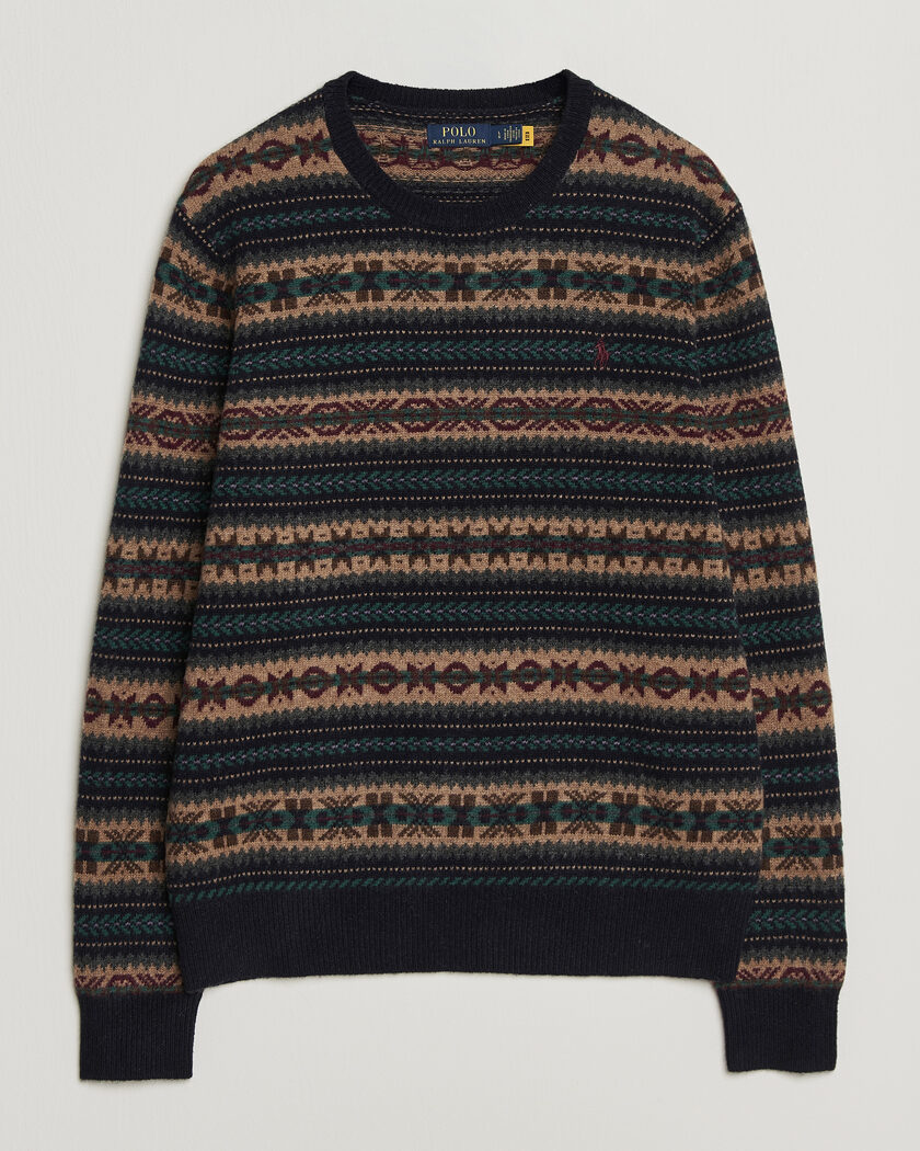 Polo Ralph Lauren Fair Isle Wool Sweater Navy Combo – Blu