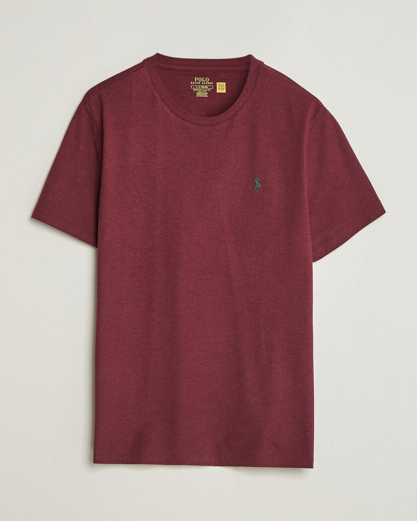 Polo Ralph Lauren Custom Slim Fit T-shirt Spring Wine Heather – Rosso