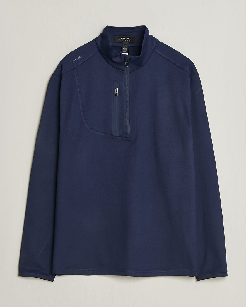Polo Ralph Lauren Luxury Jersey Half Zip Refined Navy – Blu