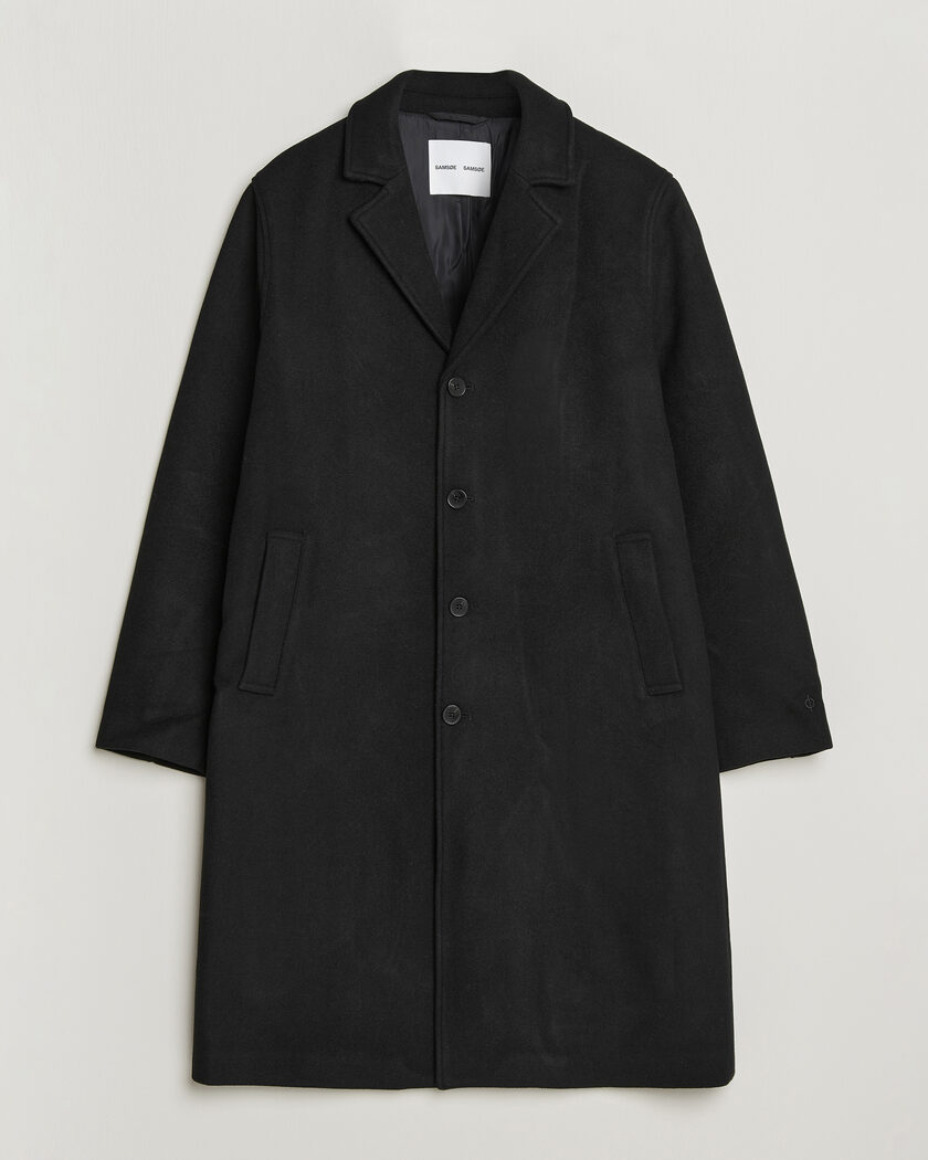 Samsøe Samsøe Falco Wool Coat Black – Nero