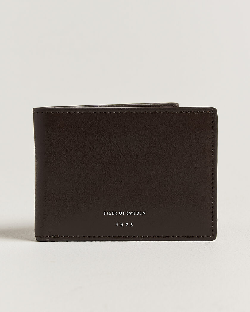 Tiger of Sweden Wivalius Leather Wallet Dark Brown – Marrone