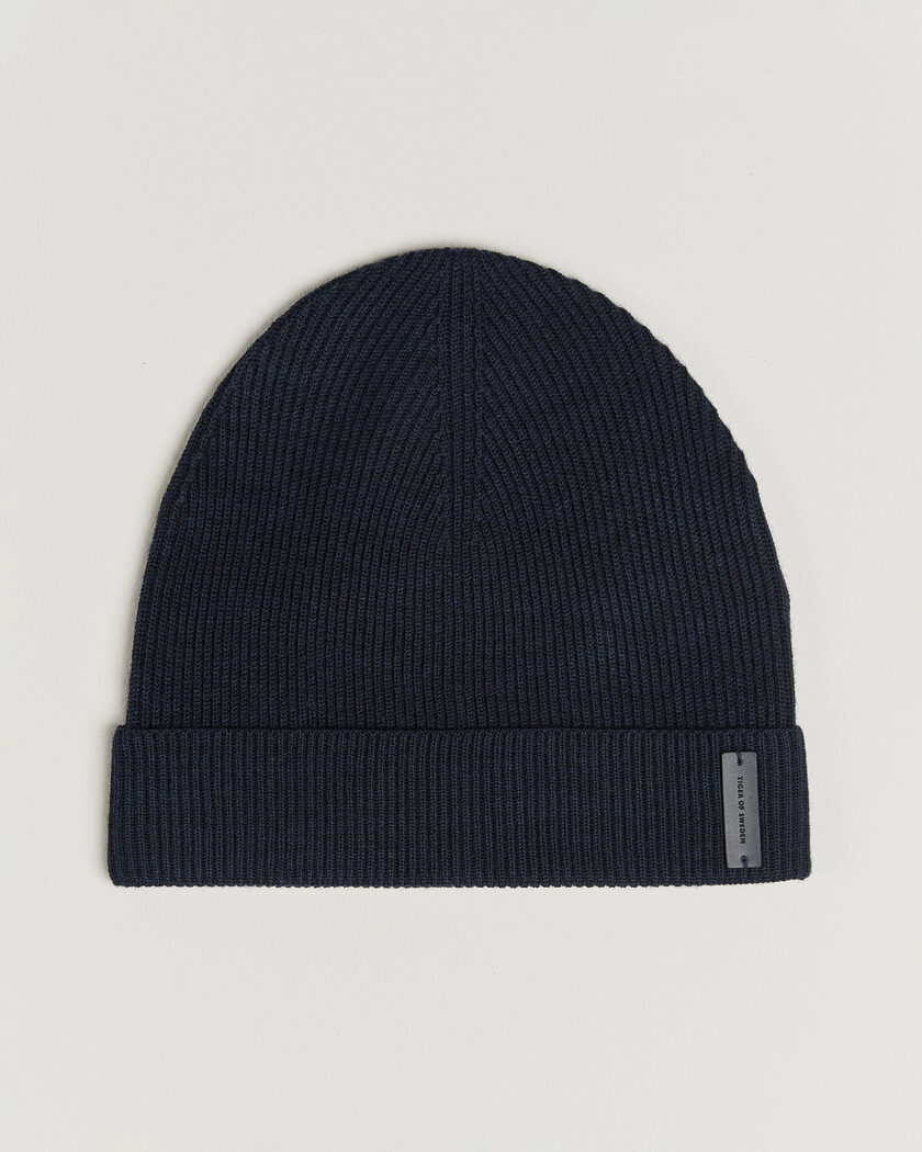 Tiger of Sweden Caldu Wool Beanie Light Ink – Blu
