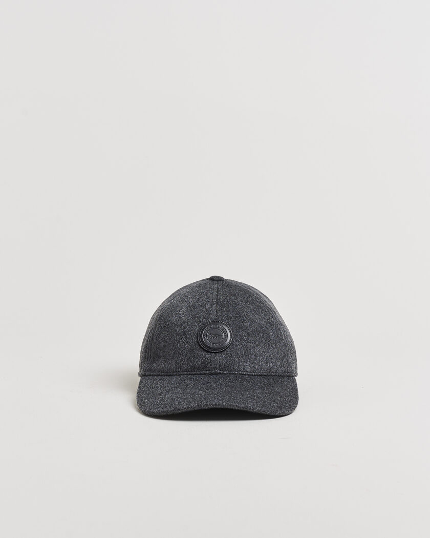 Tiger of Sweden Hent Wool/Cashmere Cap Dark Grey Melange – Grigio