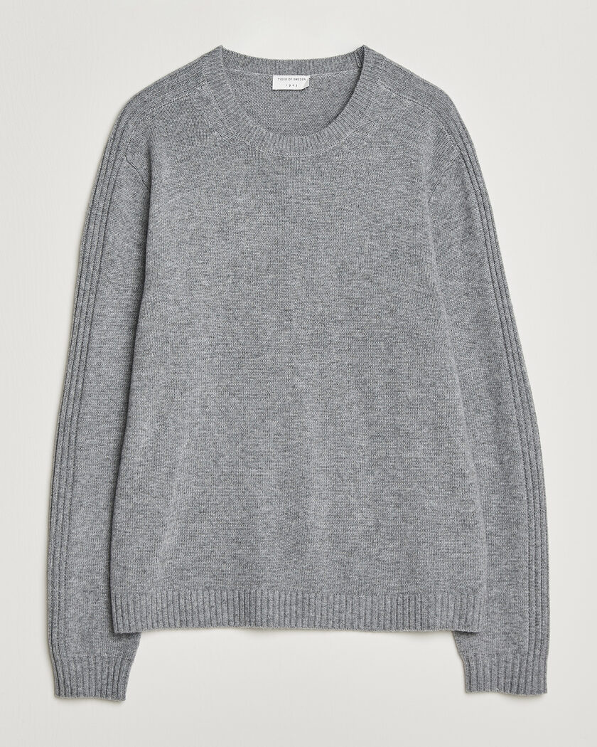Tiger of Sweden Wilfred Wool/Cashmere Sweater Light Grey Melange – Grigio