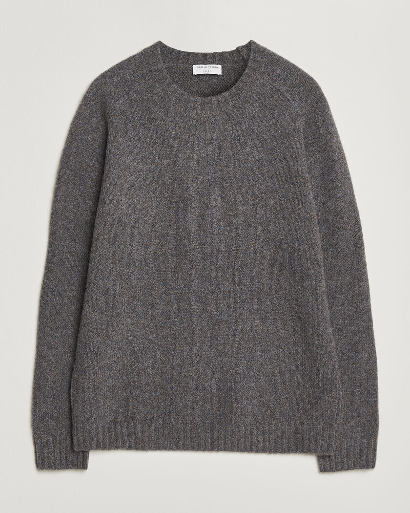Tiger of Sweden Adryan Yak/Alpaca Knitted Sweater Grey Melange – Grigio
