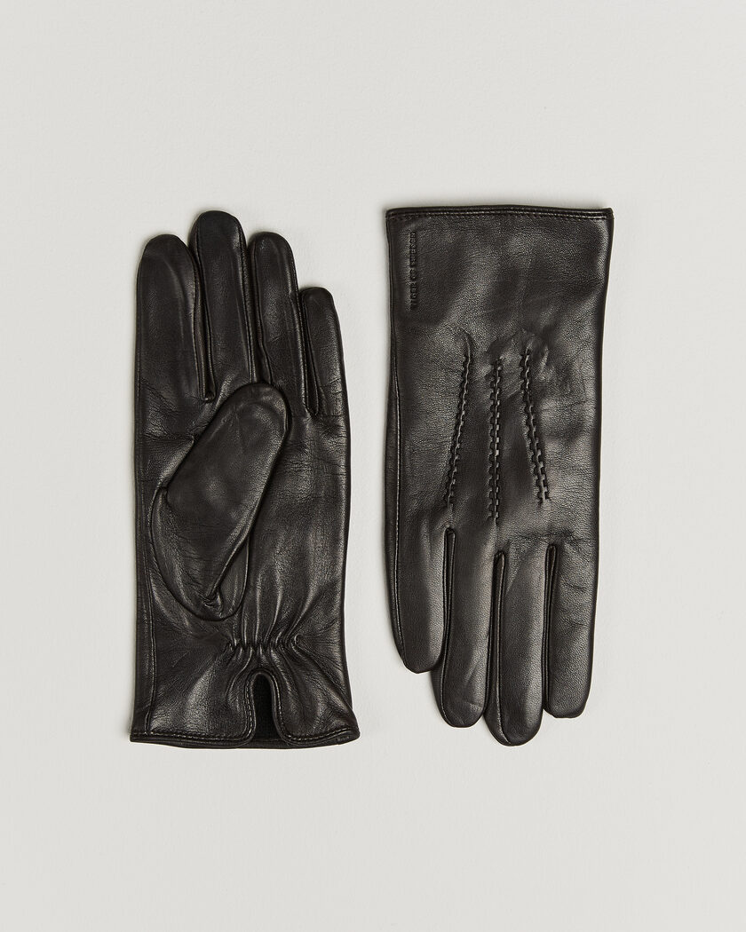 Tiger of Sweden Garvin Leather Gloves Espresso – Marrone