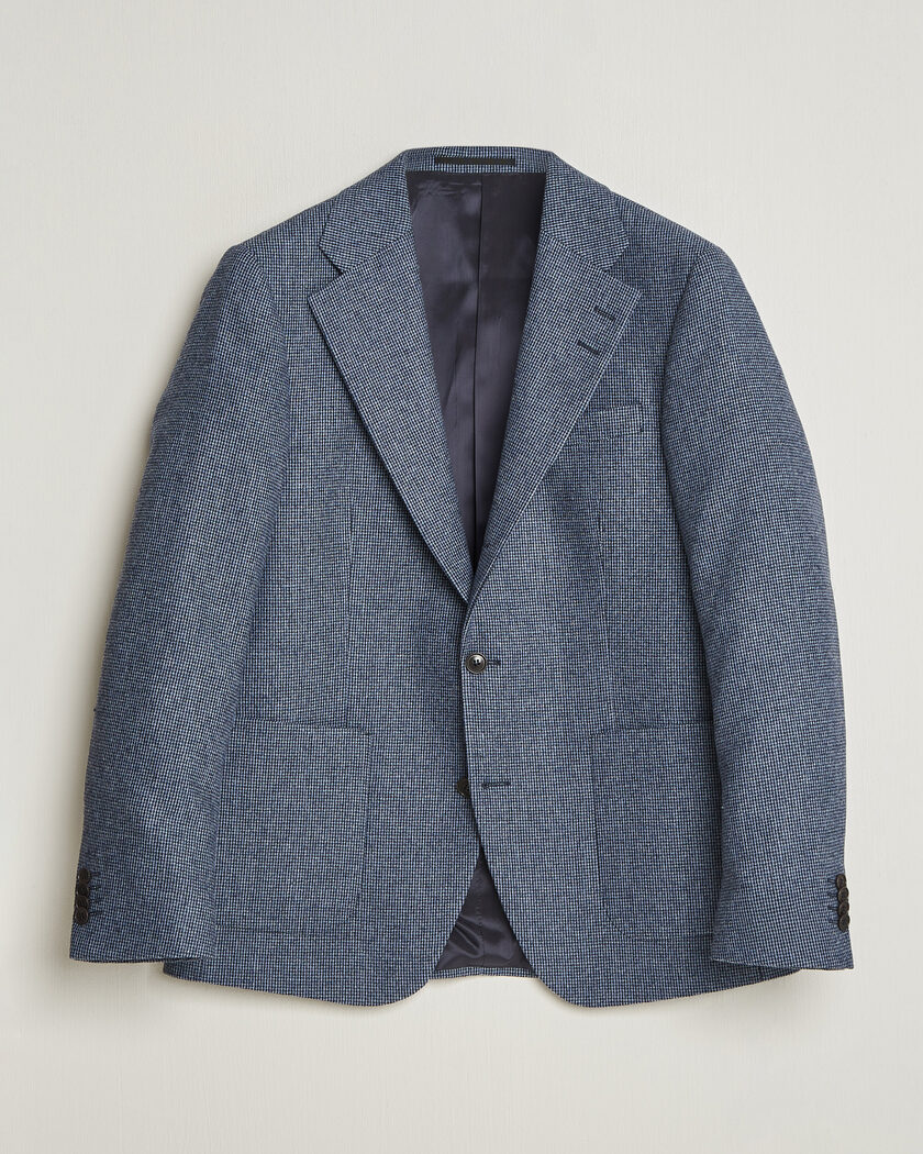 Tiger of Sweden Easer Wool Pepita Blazer Iron Haze – Blu