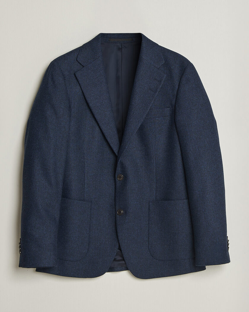 Tiger of Sweden Easer Wool Pepita Blazer Sea – Blu