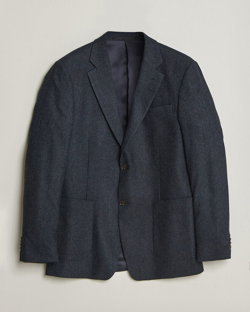Tiger of Sweden Justin Wool Flannel Suit Blazer Midnight Blue – Blu