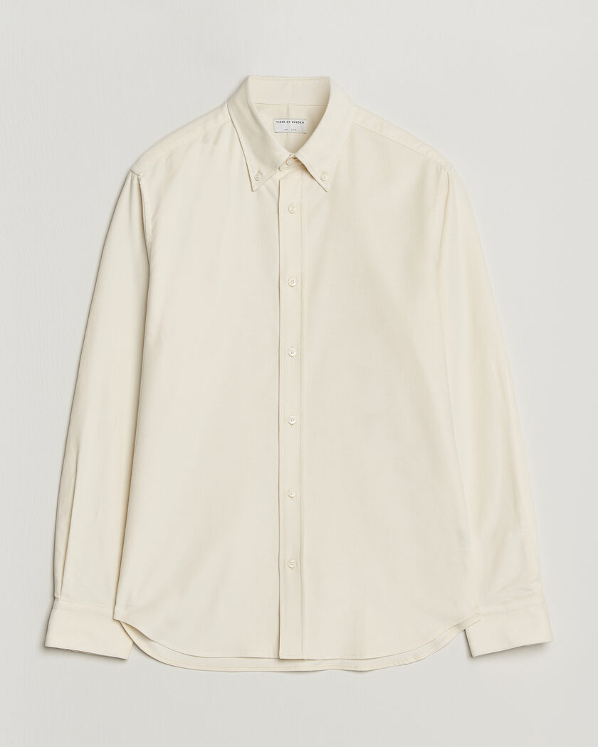 Tiger of Sweden Bjorn Corduroy Shirt Cream White – Bianco