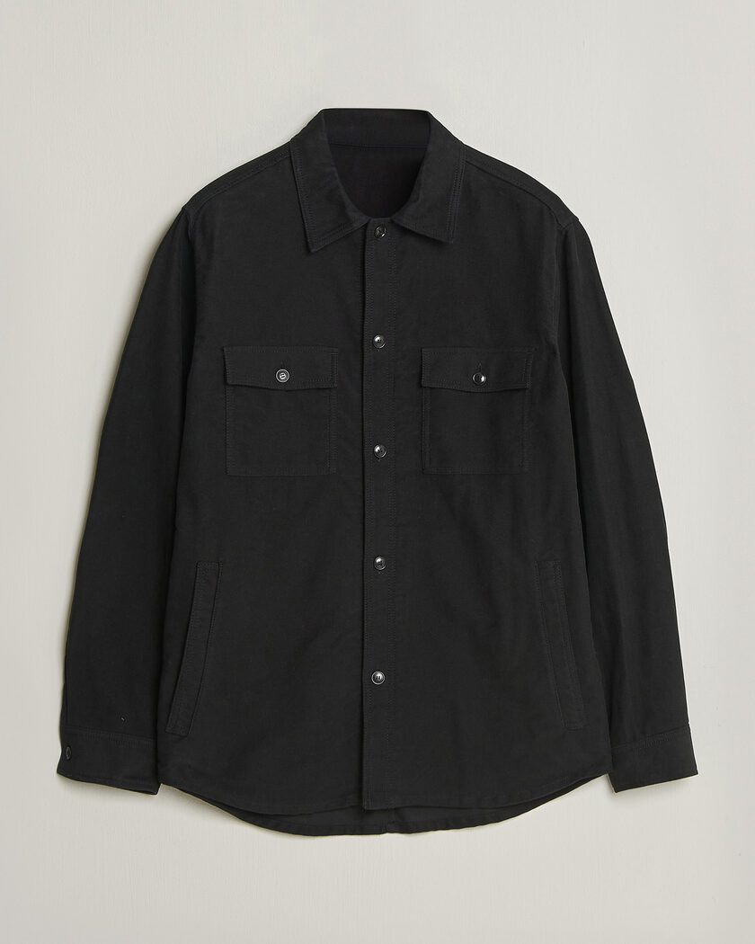 Tiger of Sweden Bishop Cotton Overshirt Black – Nero