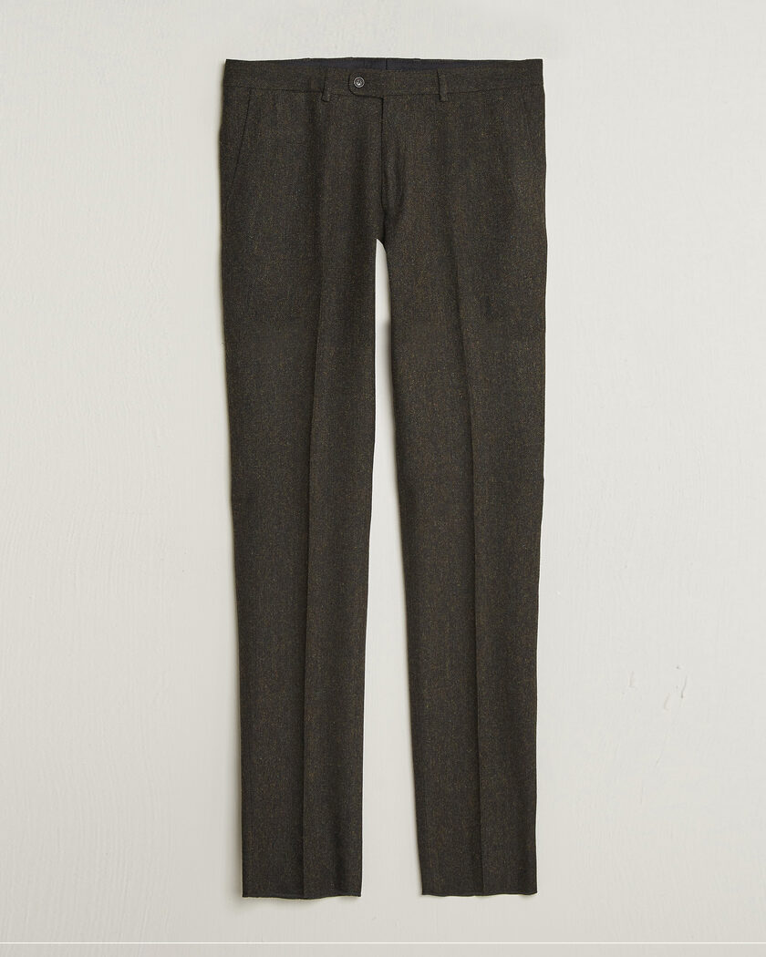 Walker Slater Edward Shetland Wool Donegal Trousers Brown – Marrone
