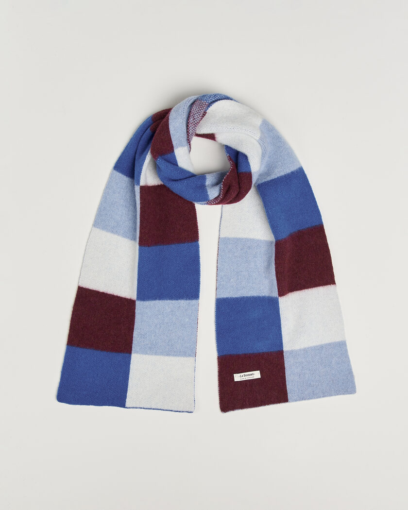 Le Bonnet Lambswool Scarf Ice – Blu