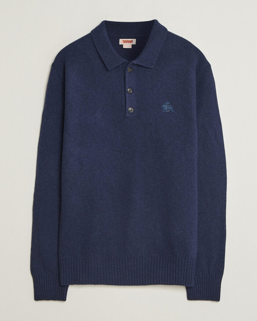 Baracuta Shetland Polo Navy – Blu