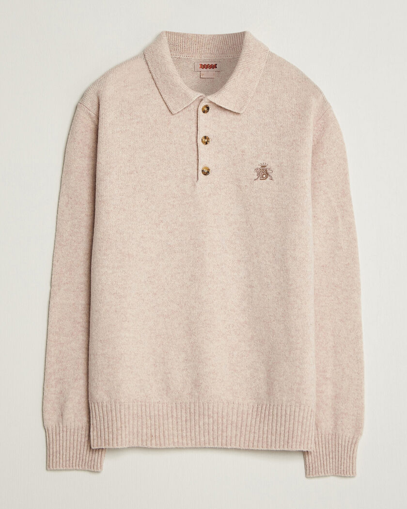 Baracuta Shetland Polo Antique White – Bianco