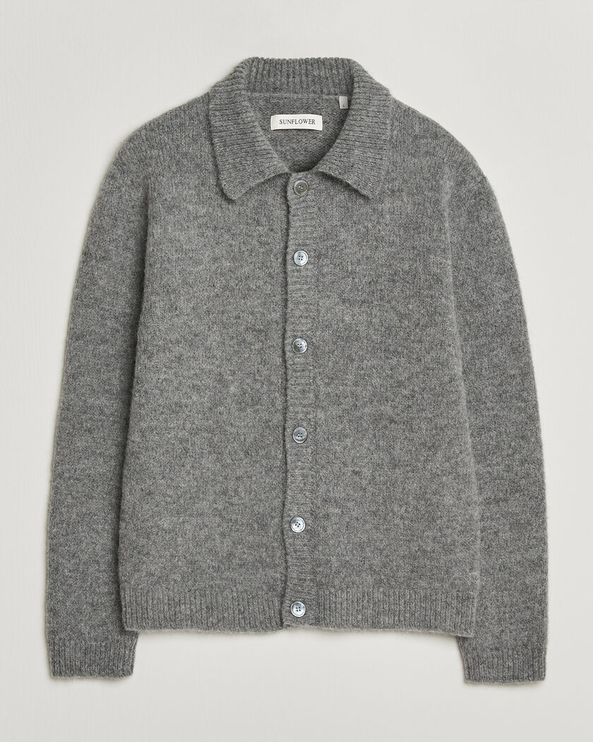 Sunflower Alpacka Cardigan Grey Melange – Grigio