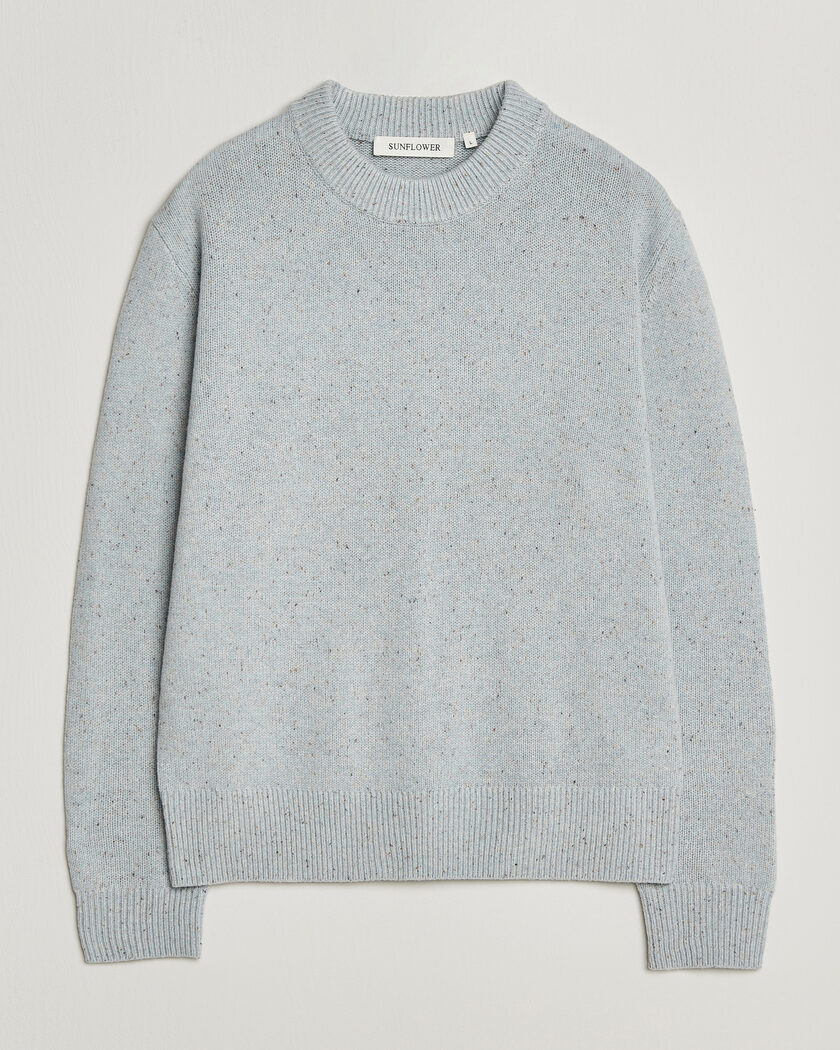 Sunflower Moon Donegal Sweater Light Blue – Blu