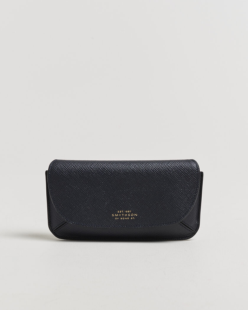 Smythson Panama Hard Sunglasses Case Navy – Blu