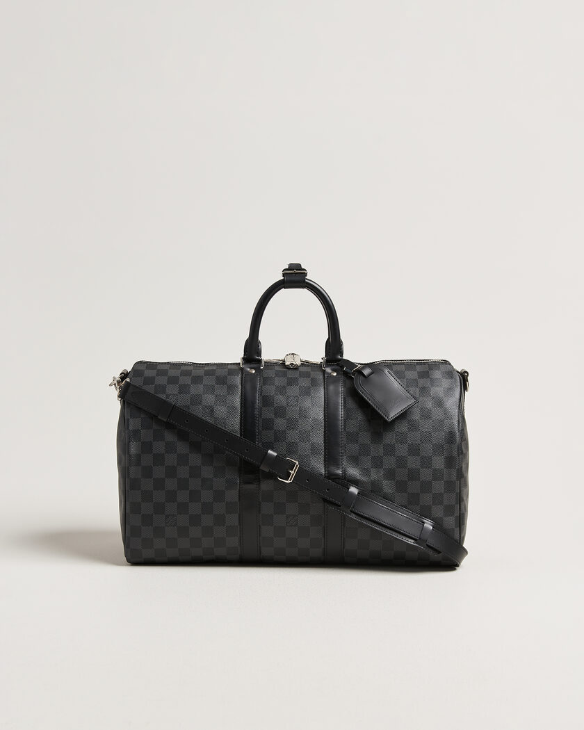 Louis Vuitton Pre-Owned Keepall 45 Bandouliére Damier graphite – Grigio