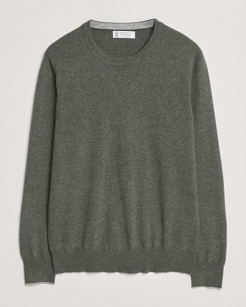 Brunello Cucinelli 2 Ply Cashmere Pullover Forest Green – Verde