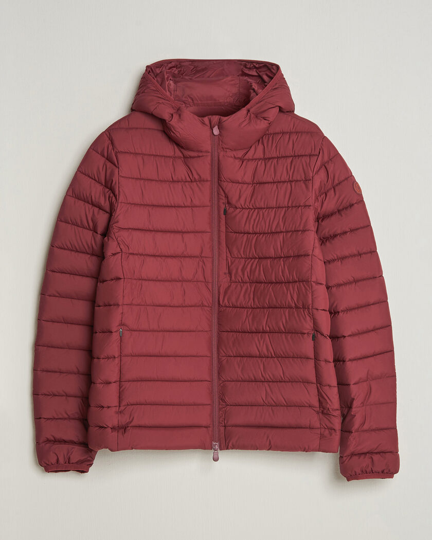 Save The Duck Juncus Matt Lightweight Hood Jacket Wine Red – Rosso