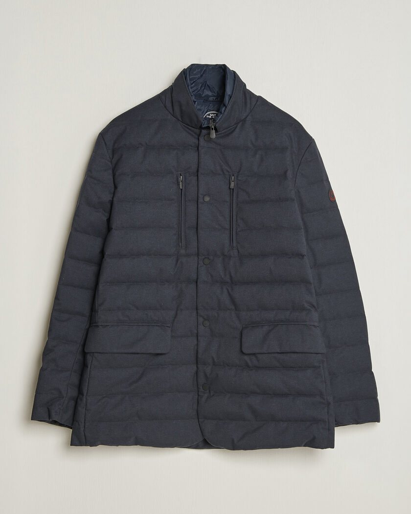 Save The Duck Felipe Padded Flannel Jacket Navy Blue – Blu