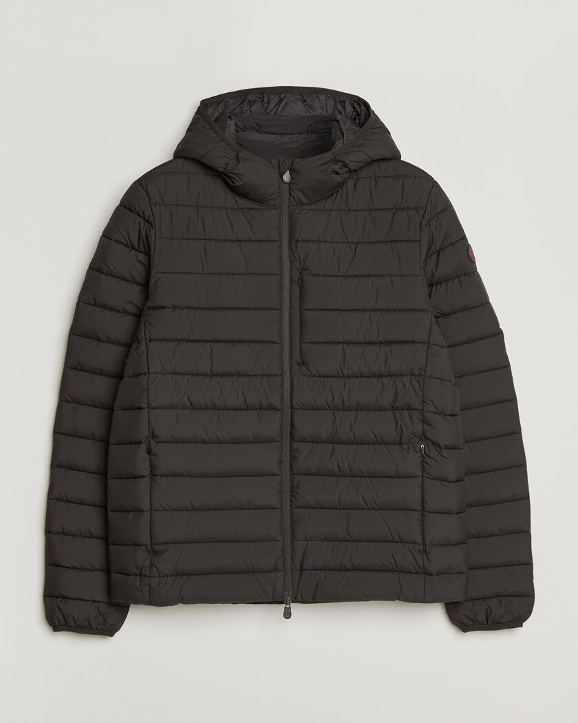 Save The Duck Juncus Matt Lightweight Hood Jacket Brown Black – Marrone