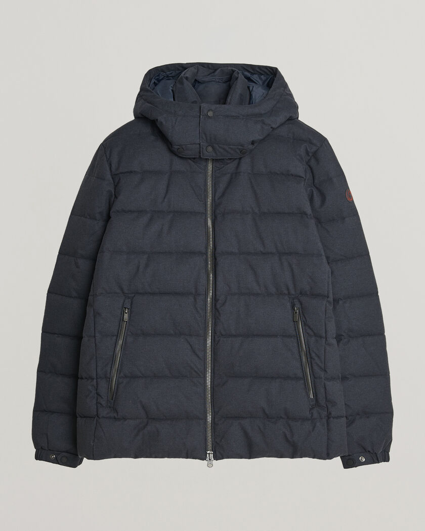 Save The Duck Constantin Padded Flannel Jacket Navy Blue Melange – Blu