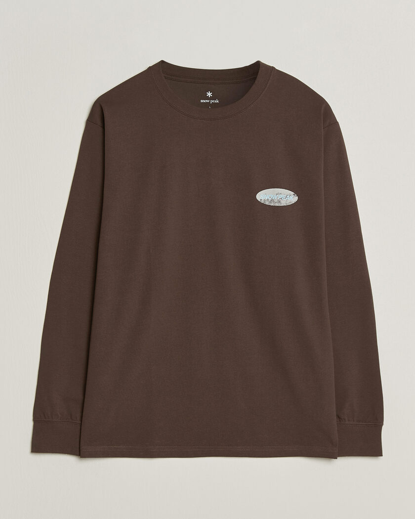 Snow Peak Campscape L/S T-Shirt Brown – Marrone