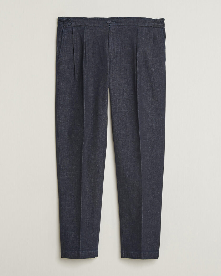 Briglia 1949 Portobello Loose Fit Denim Trousers Dark Blue – Blu