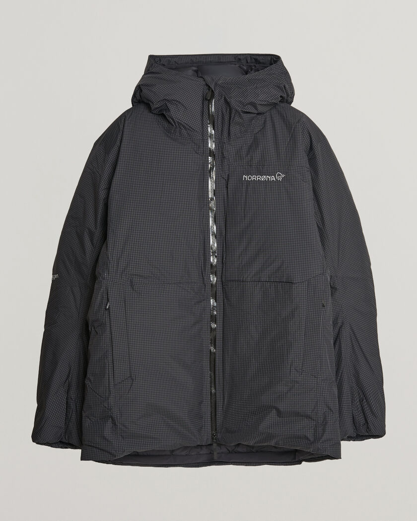 Norrøna Trollveggen dri2 Down 800 Zip Hood Caviar Black – Nero
