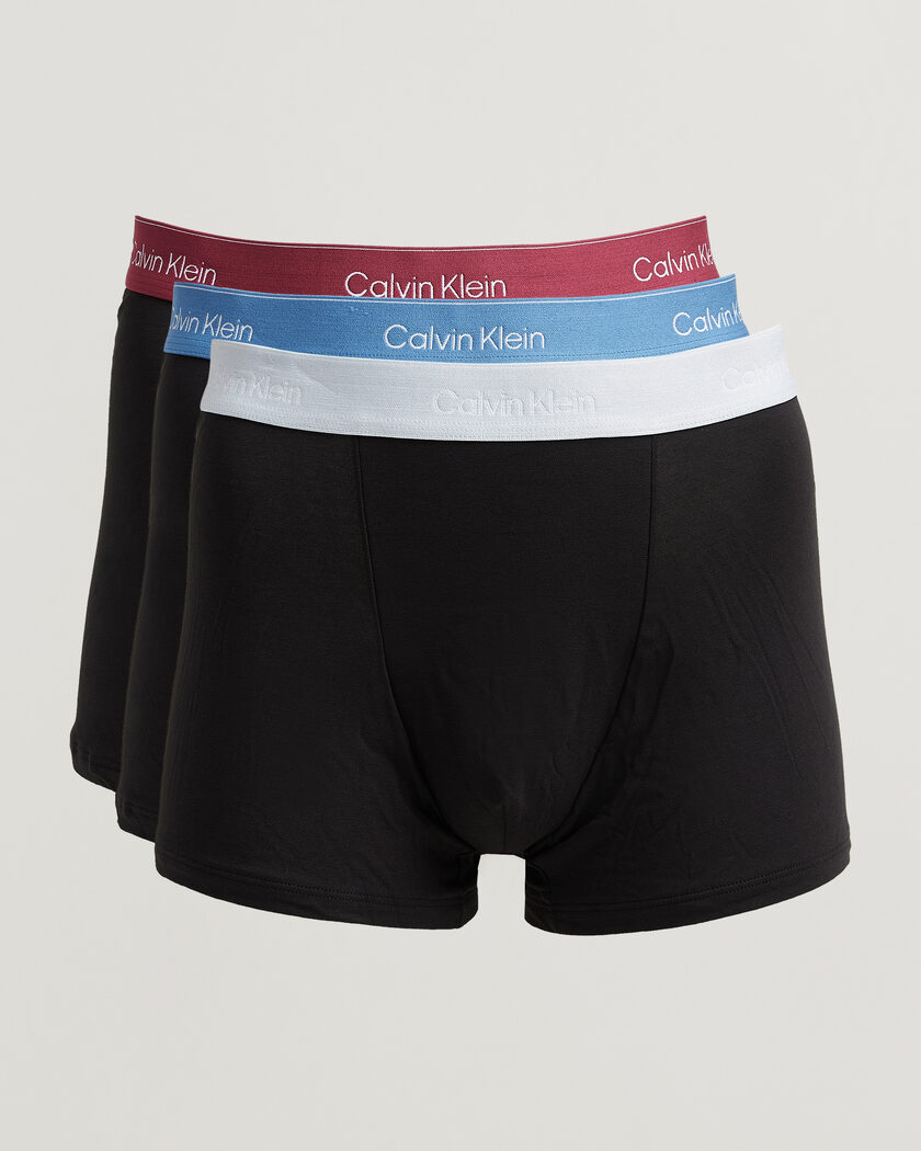 Calvin Klein 3-Pack Icon Cotton Stretch Relaxed Trunk Black – Nero