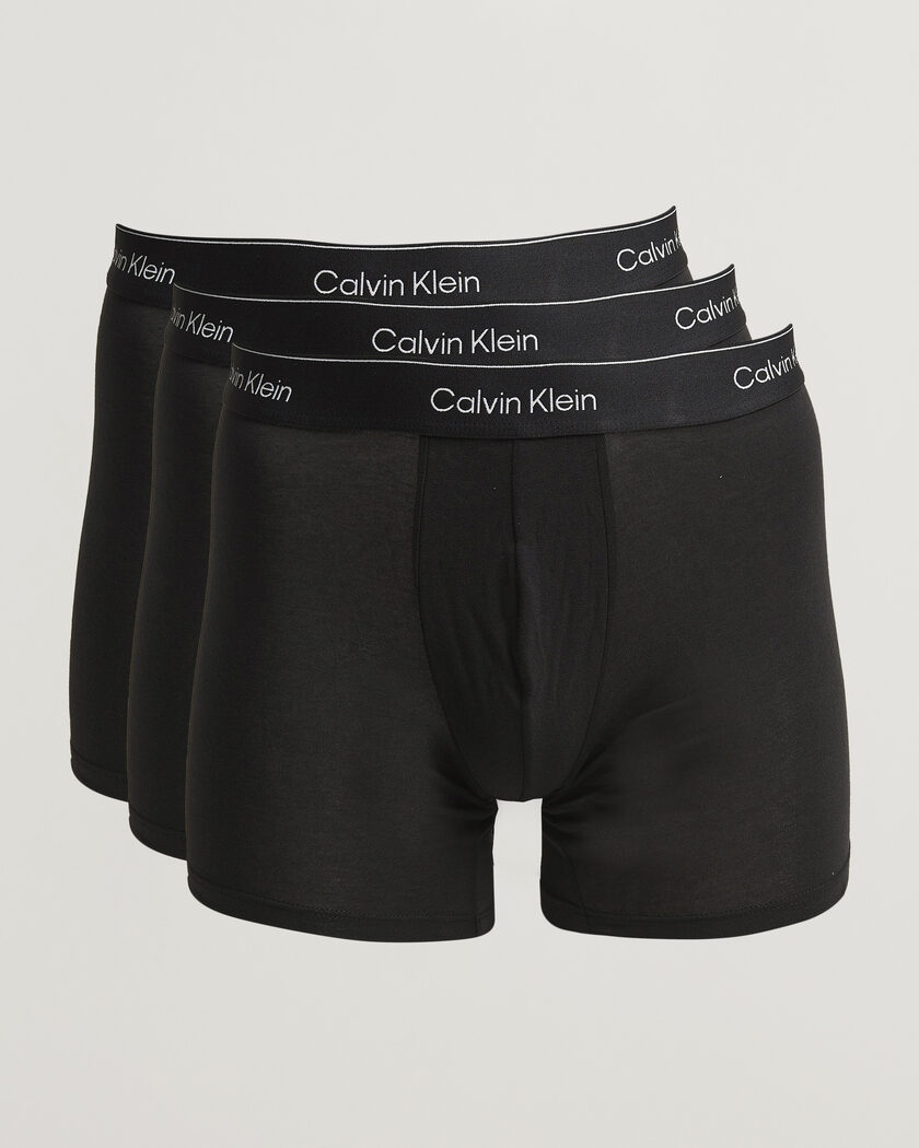 Calvin Klein 3-Pack Icon Cotton Stretch Boxer Brief Black – Nero