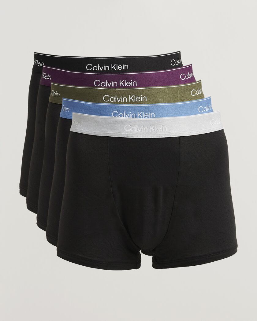 Calvin Klein 5-Pack Icon Cotton Stretch Relaxed Trunk Black – Nero