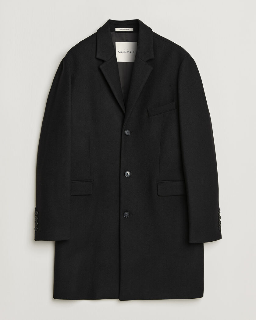 Gant Classic Wool/Cashmere Coat Black – Nero