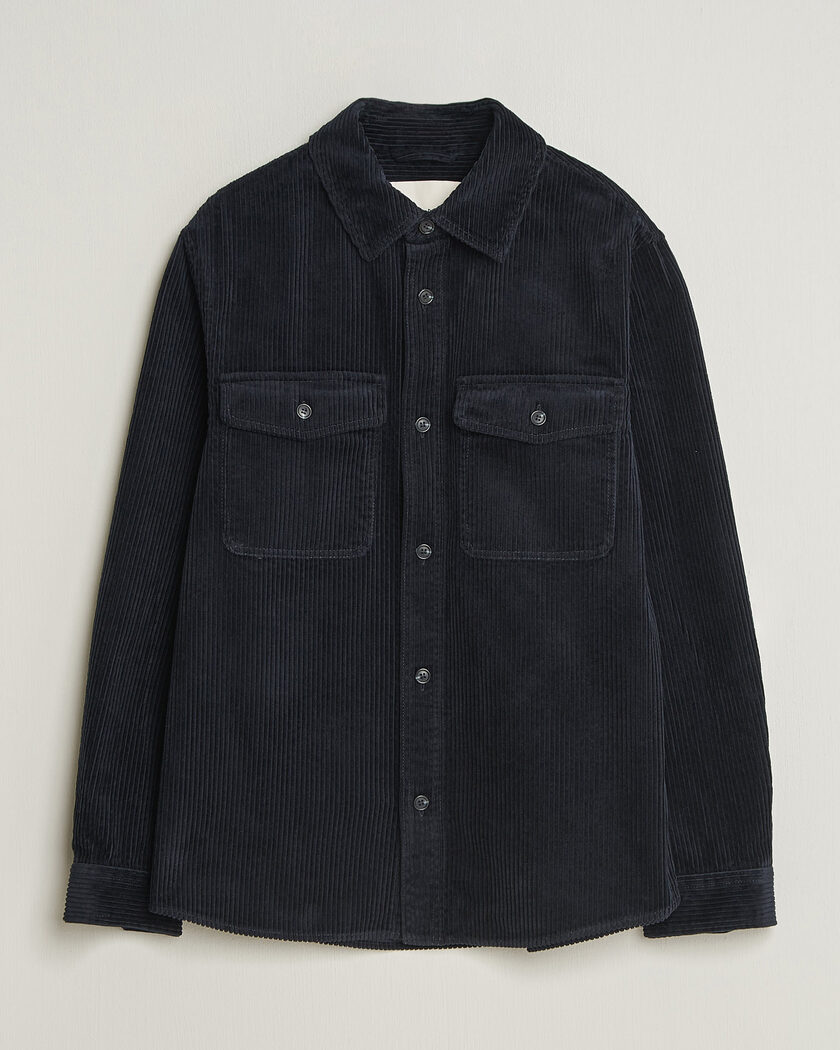 Gant Regular Fit Corduroy Overshirt Evening Blue – Blu